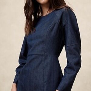 Banana Republic Denim Long Sleeve Dress